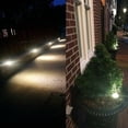 thumbnail image 4 of Conjunto De 6 Focos Led Solares Empotrables En El Suelo - Redondos - Diámetro: 85 Mm - Exterior Resistente A La Base - Frontal De Acero Inoxidable - 6 Lámparas Solares - Ip44, Hanbing, 4 of 5