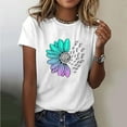 thumbnail image 2 of BangYU T Shirts for Women Graphic Printed Short Sleeved Round Neck Tops in Summer Blouses&Shirts, 2 of 5
