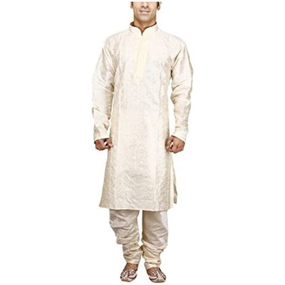 Royal Men's Festive Pintuck Jacquard Sherwani