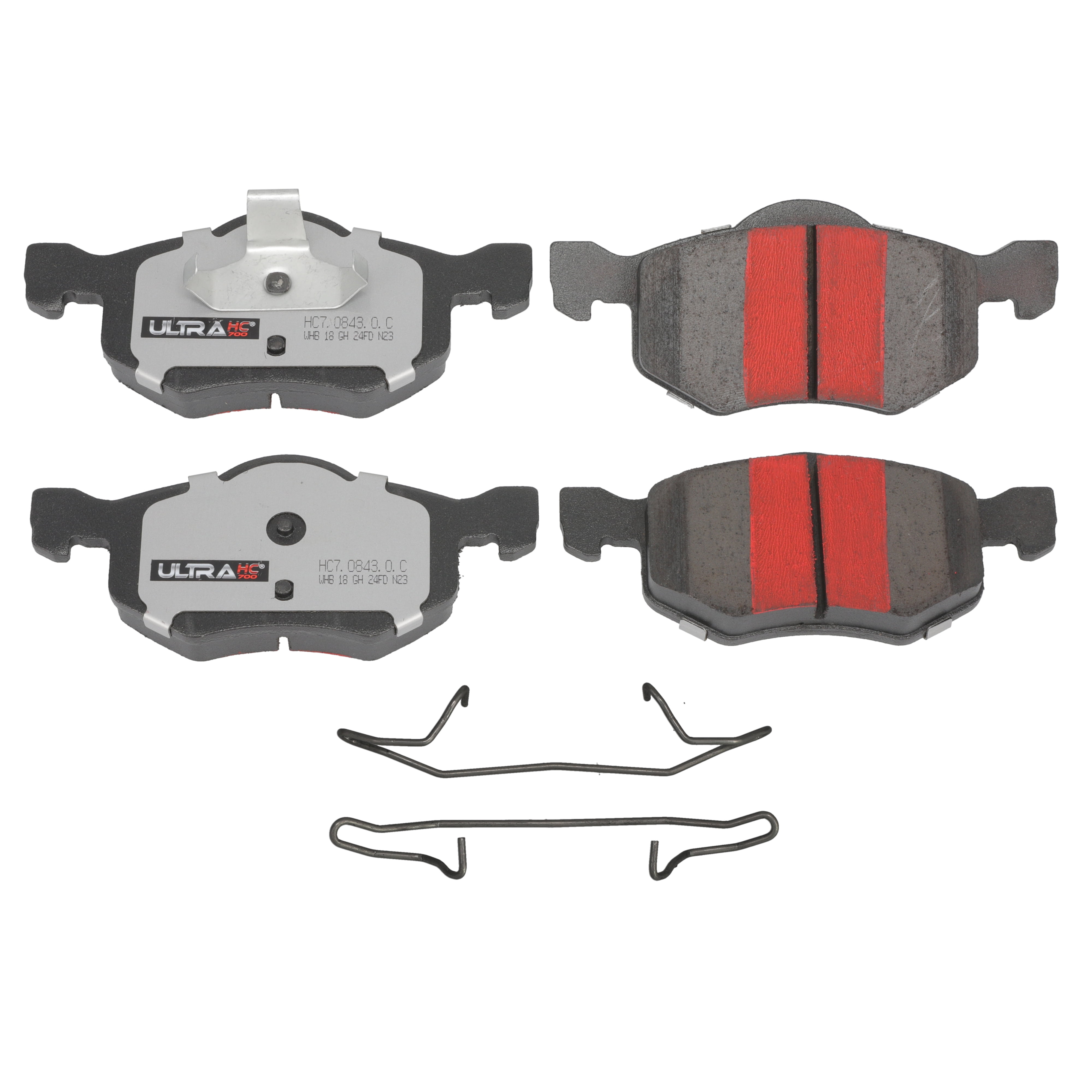 UltraHC 700 Brake Pad Set, Front HC7.0843.0.C, Ford Escape 2007-2001