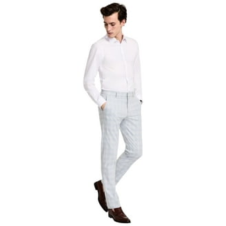 tommy hilfiger men's modern-fit th flex stretch plaid dress pants Tommy Hilfiger Mens TH Flex Stretch Plaid Casual Trouser Pants, Multicoloured, 36W x 32L