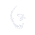 thumbnail image 1 of Soidarity Tubo de esnórquel plegable de silicona para hombres y mujeres, manguera de respiración húmeda enrollable portátil para natación y buceo, Deportes acuáticos Claro Soidarity OD026674-08, 1 of 6