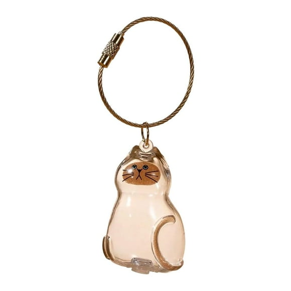 Porte-clés de Rangement Transparent pour Poils de Chat, Bouteille Pendentif Cadeau Commémoratif pour Animaux, Accessoires Commémoratifs pour Amoureux des Chats