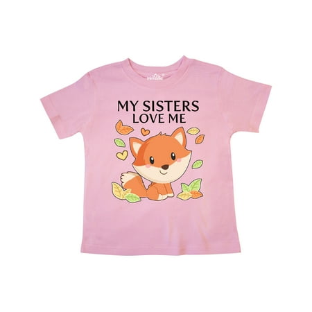 

Inktastic My Sisters Love Me- little fox Gift Toddler Boy or Toddler Girl T-Shirt