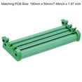 thumbnail image 2 of Uxcell DIN Rail Mount Carrier for 190mm x 50mm PCB, Housing, Bracket, Green, 2 of 4