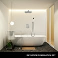 thumbnail image 6 of 12 Inch Bathroom Rain Shower System Set Wall Mount, Rainfall Shower Head with Handheld, 6 of 8