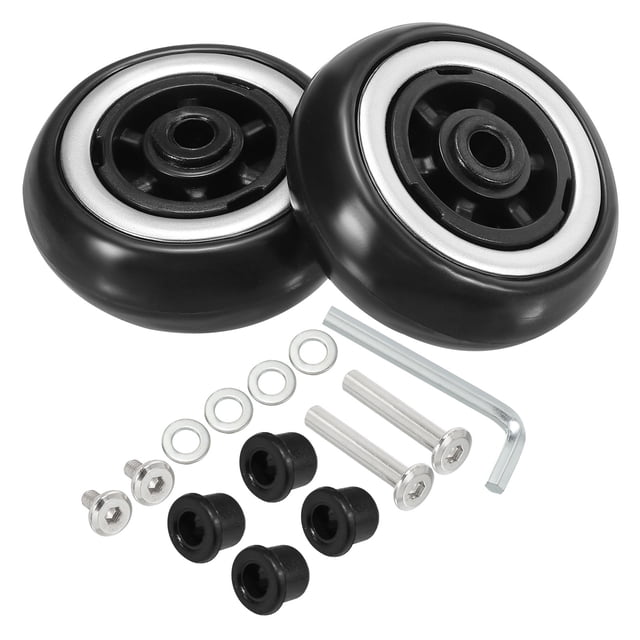 Ruedas de maleta de repuesto Uxcell, 51mmx18mm, ruedas giratorias de 360 grados