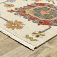 thumbnail image 3 of Woven Trends Cabana - 8111W - Traditional Bohemian Style, Vintage Persian Pattern, Pet & Family Friendly, Living Room, Dining Room, Office, Power Loomed, Low Pile Wool Area Rug in Ivory - 3' x  5', 3 of 6