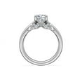 thumbnail image 2 of 1.20 Ct Brilliant Cushion Cut Natural Diamond Cushion Solitaire Engagement Ring for her Solid 18K White Gold Size 5.5, 2 of 8