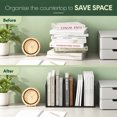 thumbnail image 4 of Furinno Hermite Desk Organizers and Accessories with File Holder, Office Organization, Desk Top Book Shelf, for Office Supplies, Black Espresso, 4 of 8