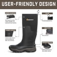 thumbnail image 5 of GIEESHIELD Rubber Boots for Men & Women – Ultra-Light Waterproof 6mm Neoprene Insulated Boots with Anti-Slip Sole, Warm Hunting & Rain Boots for Farming, Snow, Mud(Black, Next Camo G2), 5 of 7