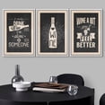 thumbnail image 2 of wall26 Framed Canvas Print Wall Art Set Duotone Retro Mid-Century Wine Posters Drinks &amp; Cocktails Food Photography Realism Decorative Contemporary for Living Room, Bedroom, Office - 24"x36&q, 2 of 5