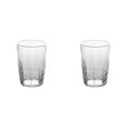 thumbnail image 2 of Xyadri 6 Pack Colored Plastic Drinking Tumblers, Vertical Strip Reusable Water Cups Glass-Like Set for Kitchen, Daily Juice, Beverage, Outdoor Use, 2 of 5