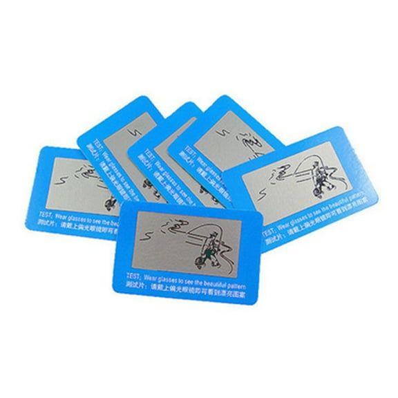 JUNTEX Durable Polarised Sunglasses Lens Shades Glasses Tester Testing Card Check Funny