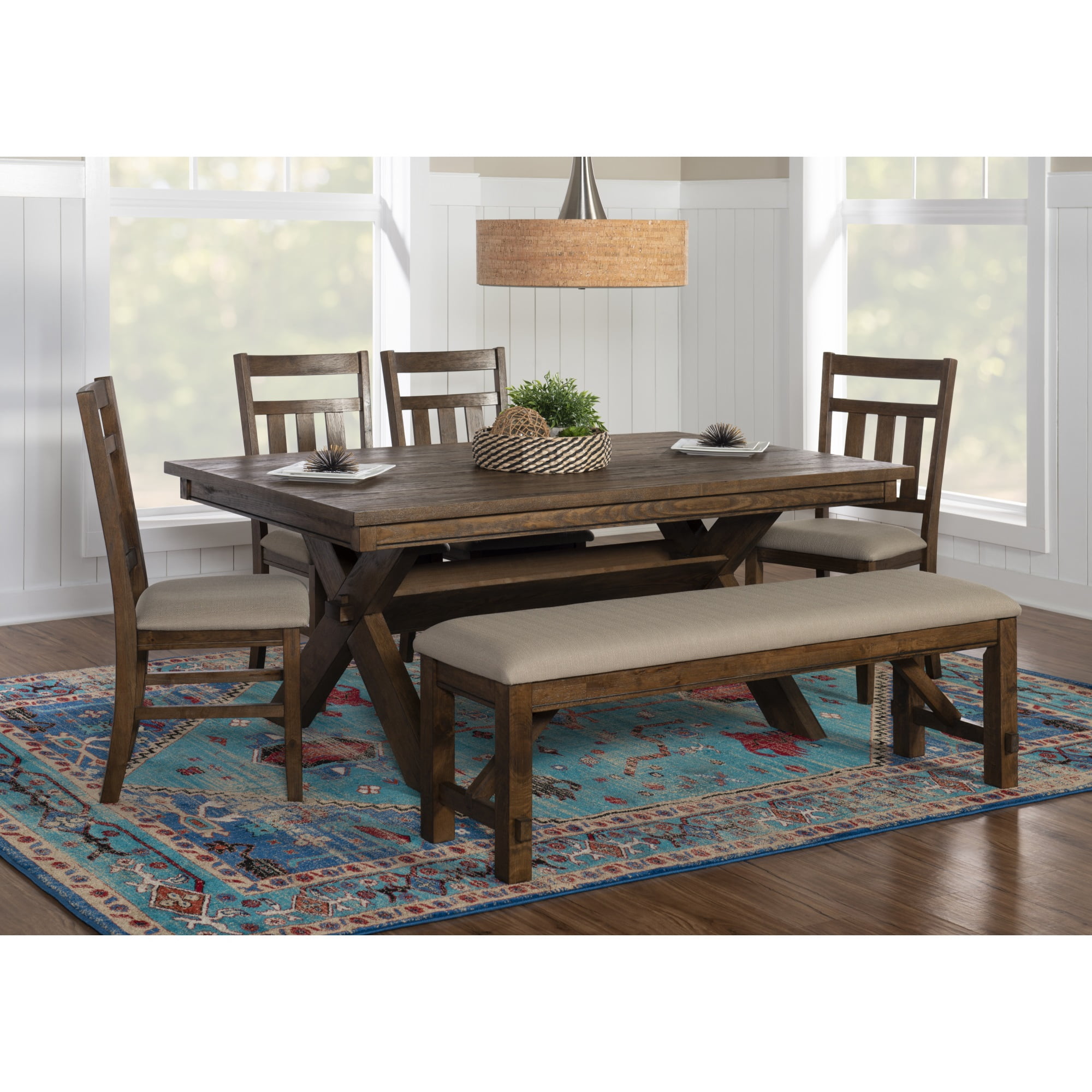 Powell Turino Rustic Umber 6 PC Dining Set