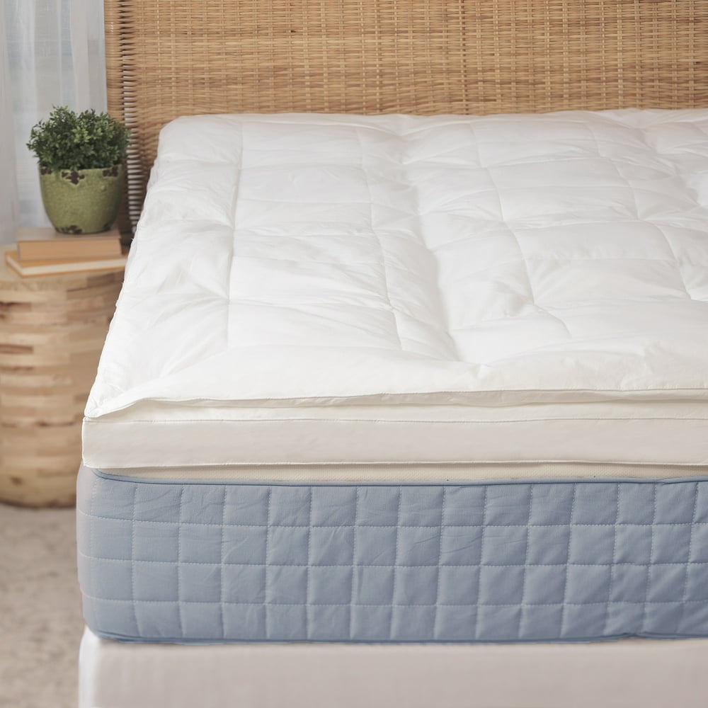 Cozy Clouds Gusset Fiber California King Mattress Topper