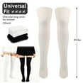 thumbnail image 2 of Women Thigh High Socks Extra Long Knitted Thigh High Boot Socks Winter Stockings  2 Pairs, 2 of 7