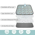 thumbnail image 6 of YUNAFFT Washable Dog Pee Pads - Reusable Pee Pads for Dogs Super Absorbent, Waterproof Puppy Pads Pet Training Mat for Whelping, Incontinence, Playpen, Crate, Dog Bed, 6 of 6