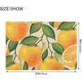 thumbnail image 3 of GZHJMY Orange Fruit Bathroom Rug Rectangular Bath Mat Non Slip Bath Rugs Absorbent Shaggy Bathmats for Sink Shower 16" x 24", 3 of 7