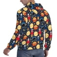 thumbnail image 3 of KLL Colorful Astronomy Print Mens Hoodie Long Sleeve Casual Pullover Hooded Sweatshirt Fashion Drawstring Hoodies with Pocket-Small, 3 of 6