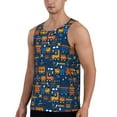 thumbnail image 2 of Xecao Funny Steam Train Men's Tank Top Workout Quick Dry Sleeveless Gym Jogging Muscle Shirts Summer Swim Beach Tops, 2 of 9