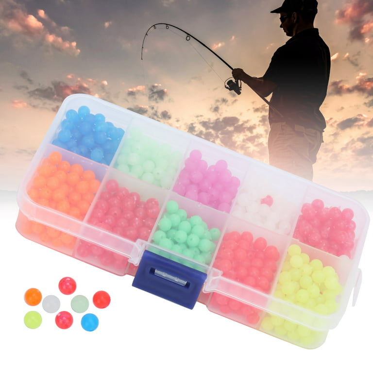 Fishing Beads Assorted Set, 1000pcs/box Fishing Luminous Stopper