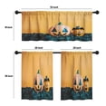 thumbnail image 4 of LALILO Kitchen Curtains and Valances Set of 3 36" Halloween Window Treatment Tiers for Window Decor, 4 of 5