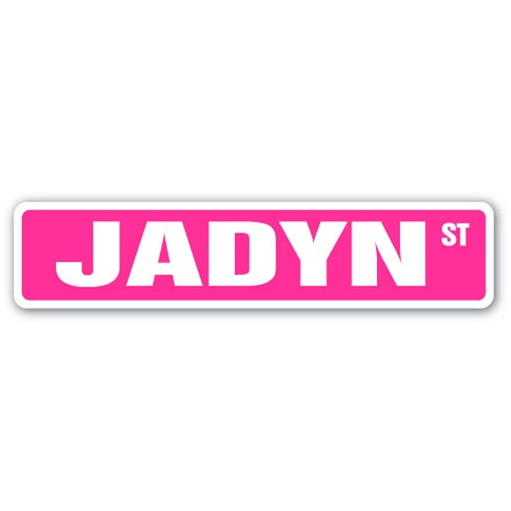 JADYN Street Sign Childrens Name Room Sign | Indoor/Outdoor |  24" Wide