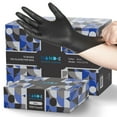 thumbnail image 1 of Hand-E Nitrile Gloves (S) 1,000 Count Bulk Case - Disposable, Black, Powder and Latex Free Gloves, 1 of 7
