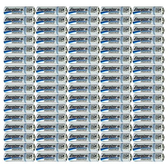 Energizer L91 AA Lithium Batteries 1.5V - 100 Pack   FREE SHIPPING!