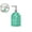 Green, variant on VQPeo Refillable Glass Hand Sanitizer & Lotion Bottle, Multi-Color Bathroom Dispenser(White)
