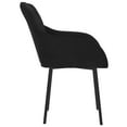 thumbnail image 3 of vidaXL Chaises de Salle à Manger 2 Pcs Velours Noir, 3 of 5