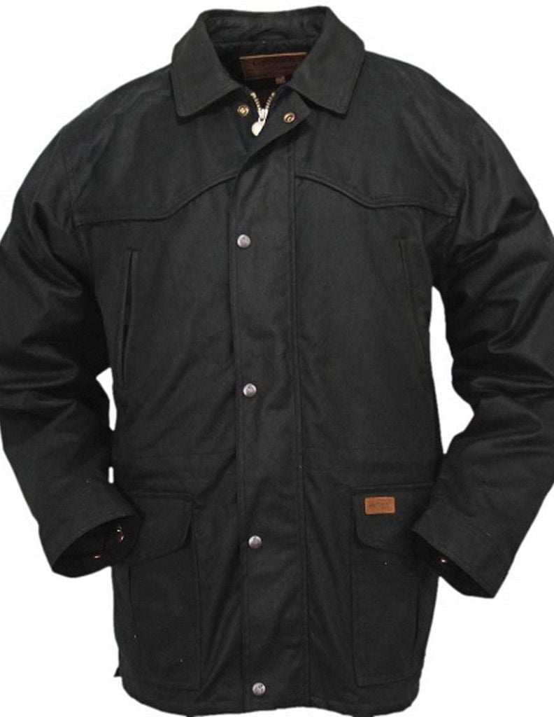 Outback Trading Jacket Mens Pathfinder Oilskin Waterproof Zipper 2707