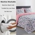 thumbnail image 6 of Mainstays 7-Piece Reversible Bed in a Bag with Laundry Tote, Purple Floral, Queen, 6 of 12
