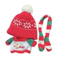 thumbnail image 4 of Suéter navideño de 3 piezas para muñecas de moda con sombrero, bufanda, accesorios para muñecas de 8 pulgadas, regalos de cumpleaños, 4 of 9
