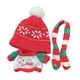 thumbnail image 4 of Suéter de Navidad para muñecas de moda, 3 uds., con sombrero, bufanda, accesorios de disfraz, ropa hecha a mano para muñecas de 8 pulgadas, 4 of 9