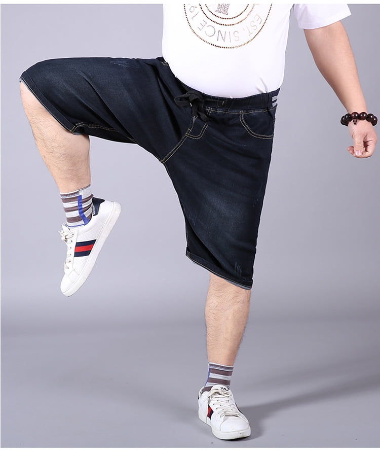 REDHOTYPE Shorts pour Hommes Grande Taille Confort Flex Short en Denim