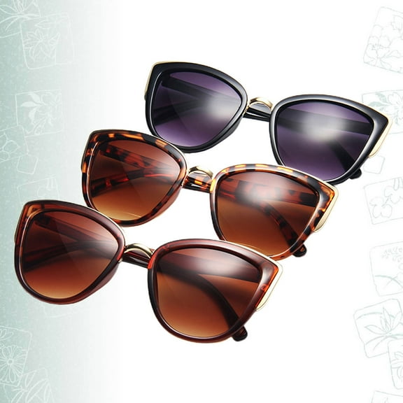 ORDDIART 3Pcs Sun Glassess for Women UV Protection Vintage Style Beach