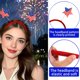 thumbnail image 4 of Diademas para El Cabello, Decoraciones para Fiestas Del Día de La Independencia, Diademas a Rayas de Colores, Diademas con La Bandera, 4 of 6