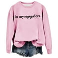 thumbnail image 4 of Women's Sweatshirt Letter Print Crewneck Regular Fit Spring Fashion Pullover Sweater Long Sleeve Fall Tops, 4 of 4
