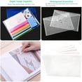 thumbnail image 1 of asddcavvf 5 Pcs Dossier de Documents Transparent Enveloppe d'Archive Transparente Support de Fichiers pour Papier Format A4 Ensemble de Cartes et Enveloppes pour Hommes, 1 of 7