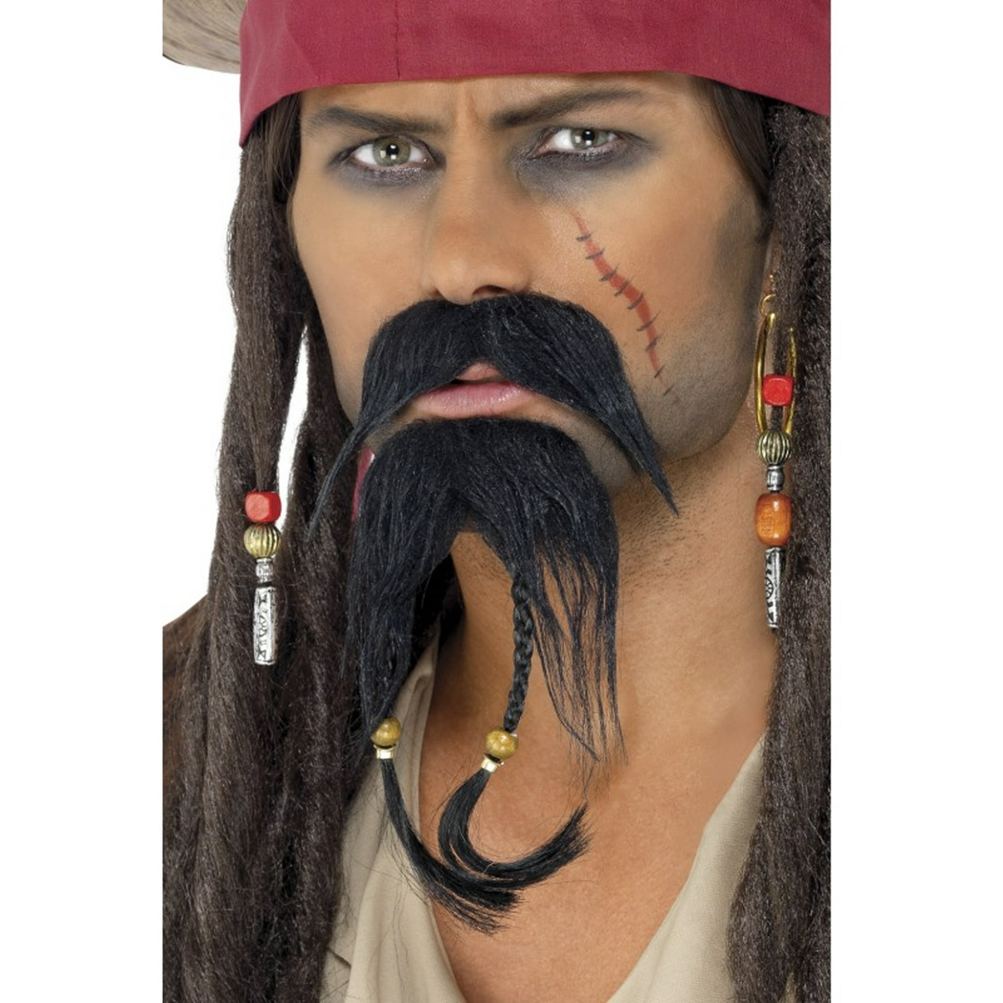 Pirate Facial Hair Set Adult Accessory - Walmart.com