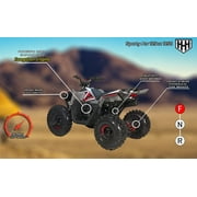 HHH 125cc ATV Quad 125cc ATV with Reverse, LED Lights, Big Wide Tires 4 Wheeler-Gray