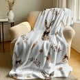 thumbnail image 5 of Deeceymbur Easter Blanket Throw Rabbit Pattern Soft Flannel Blanket Couch Sofa Cover Holiday Decoration Warm Bedspread for Home Decor, 5 of 5