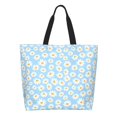 thumbnail image 1 of Balery Floral Daisy Bolsa Tote Estilo Estético con Cremalleras, Bolsa de Hombro, Bolsa de Compras Grande y Plegable, 1 of 8