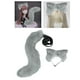 thumbnail image 4 of Cola de orejas de zorro de Anime, Cosplay, accesorios, diadema peluda de peluche, disfraz de juguetes, sombreros de animales para adultos, regalos de Gris Hugo Traje de juego de cosplay, 4 of 8