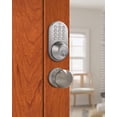 thumbnail image 3 of MiLocks Keyless Entry Deadbolt and Door Knob Lock Combo Pack with Electronic Digital Keypad Satin Nickle, 3 of 4