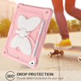 thumbnail image 3 of AmPm iPad Air 2 & iPad 9.7 2017/2018 & iPad Pro 9.7 Case, iPad 5th/6th Generation Case, 2 in 1 Rugged Full Body Shockproof Protective Girls Women Tablet Cover with Stand Pen Holder, Colorful Design, 3 of 8