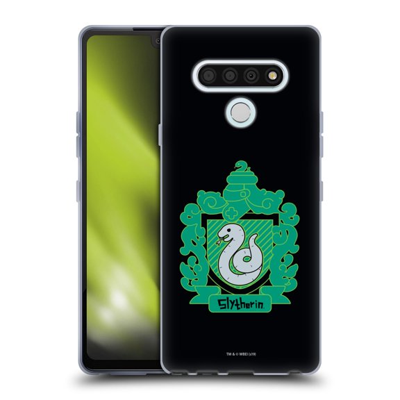 Head Case Designs Officially Licensed Harry Potter Deathly Hallows I Slytherin Crest Soft Gel Case Compatible with LG Stylo 6