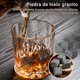 thumbnail image 4 of Juego de vasos para whisky con 2 vasos de cristal, 2 posavasos, 8 cubitos de hielo de granito, 1 pinza y bolsa para cubitos, 4 of 8